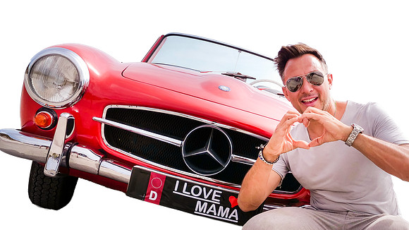 I ♥ MAMA - STOCKANOTTI-STICKER-CAR