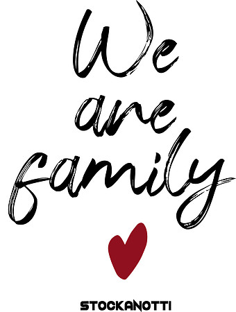 We are family-Sticker-hoch-PNG
