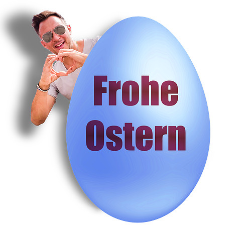 Frohe Ostern Ei-shadow-blue