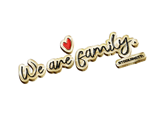 we are family - golden pin2