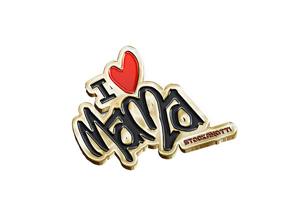 I love mama Golden-Pin